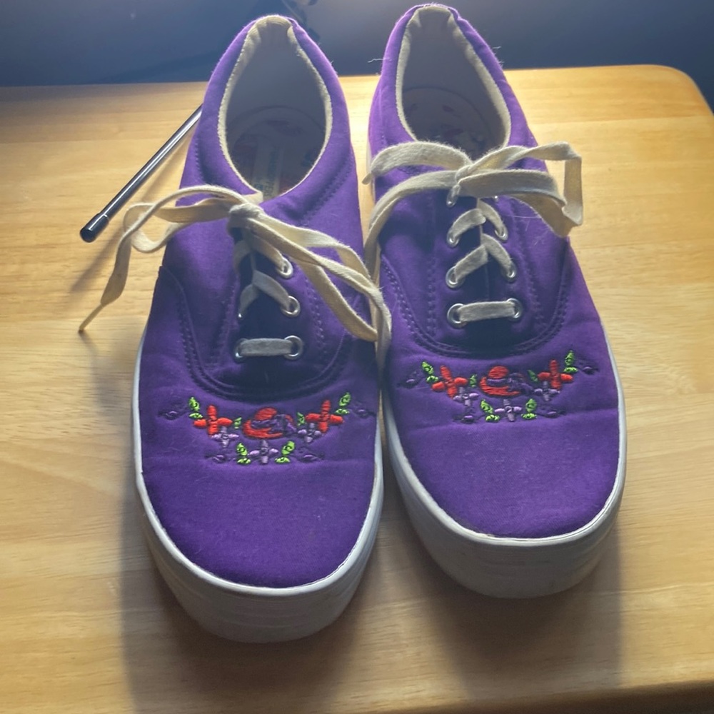 Purple Halloween shoes